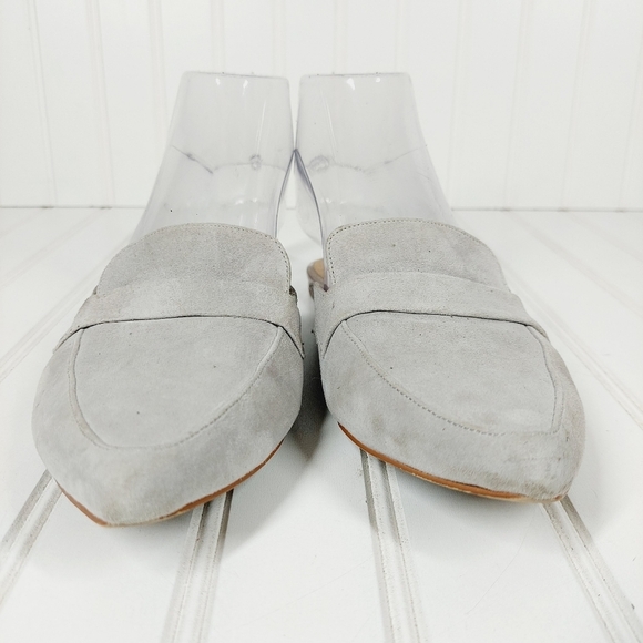 Steve Madden Gray Suede Flavor Flat Mule F922 - Picture 5 of 14
